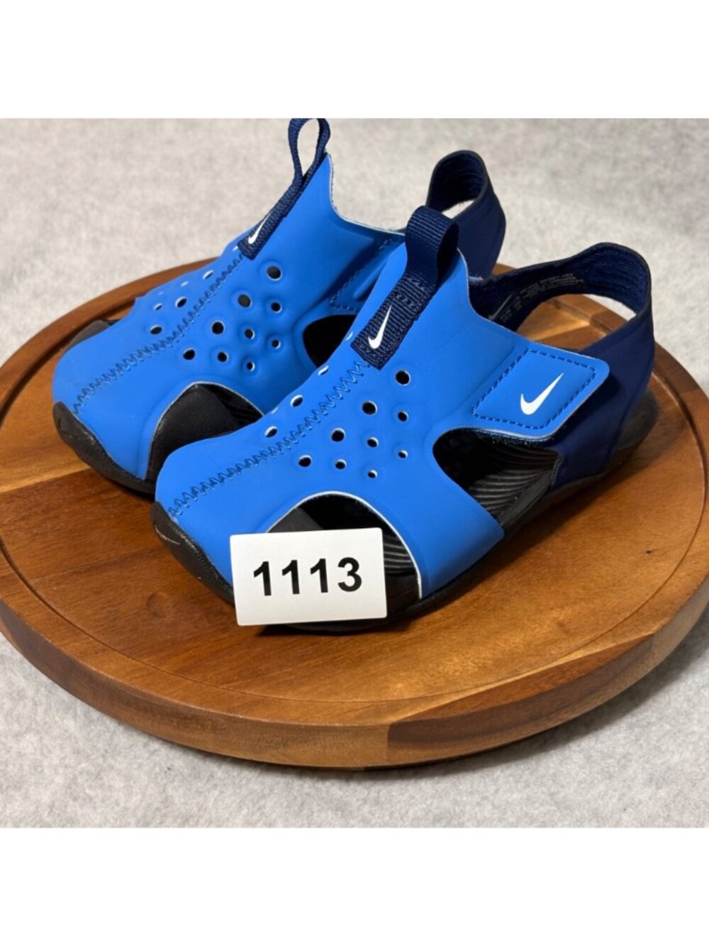 Nike Sandals Size 7 7C Baby Boy Toddler Sunray Protect 2 Blue - Picture 9 of 9